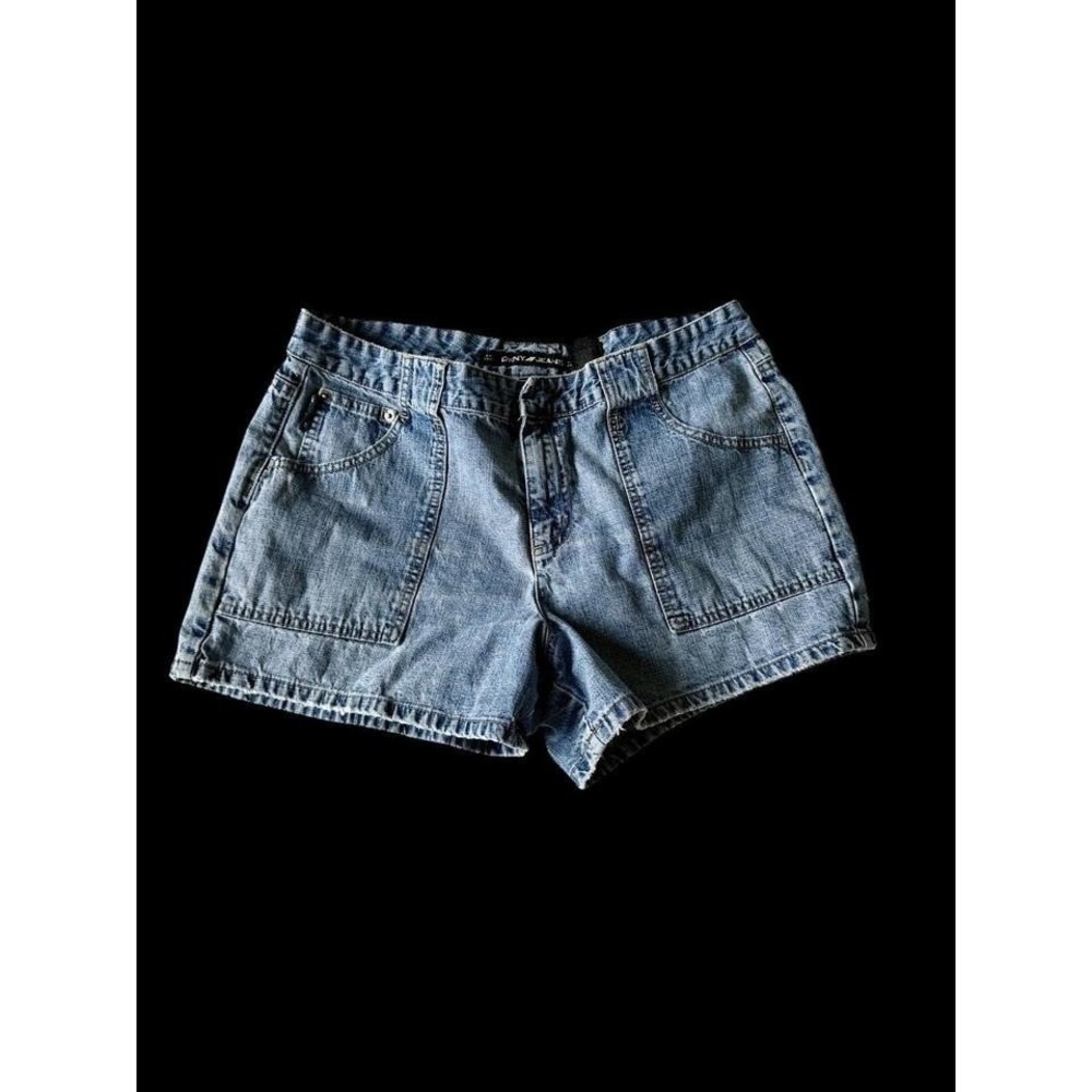 DKNY Vintage 90's Denim Jean  Booty Shorts Y2K‎ Women's 32W Sz 12 Babydoll